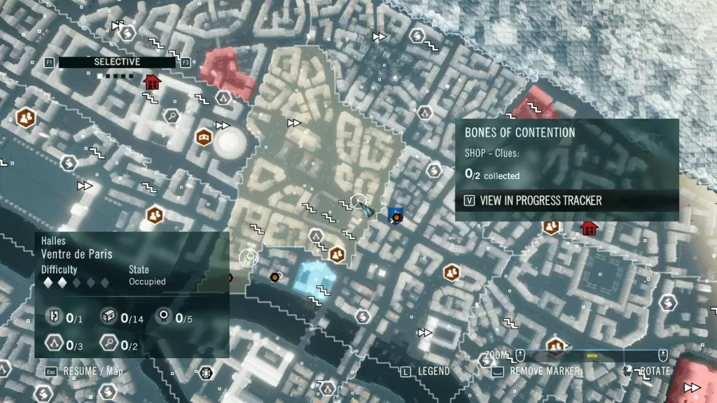 AC Unity Murder Mystery Bones of Contention Shop