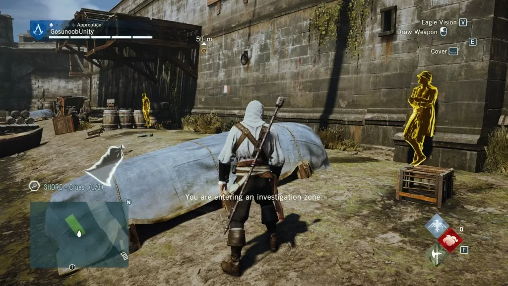 AC Unity Murder Mystery Bones of Contention Shore