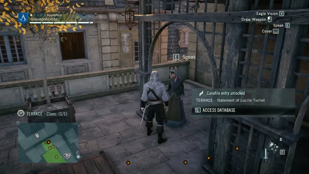 AC Unity Murder Mystery Hot Chocolate to Die For Terrace