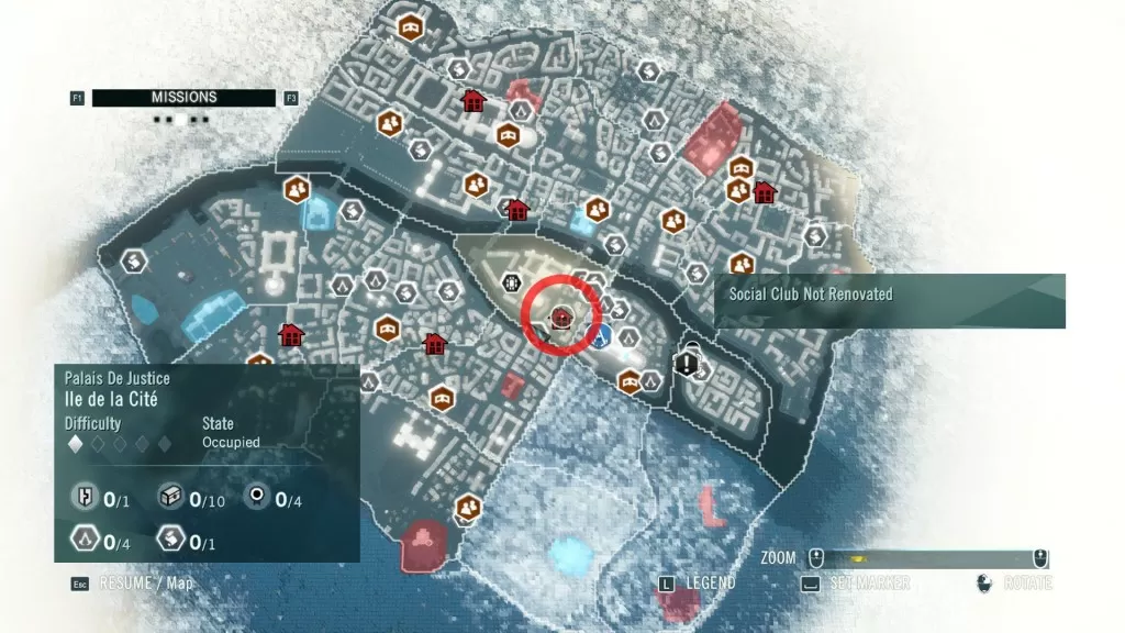 AC Unity Social Club Cafe De I'lle de la Cite