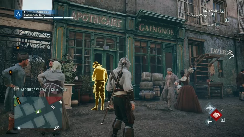 AC Unity The Assassination of Jean-Paul Marat Apothecary Stall