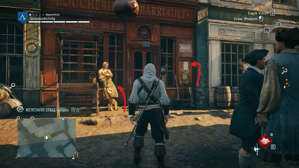 AC Unity The Assassination of Jean-Paul Marat Merchant Stall