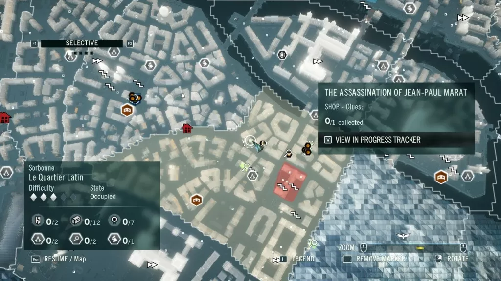AC Unity The Assassination of Jean-Paul Marat Shop