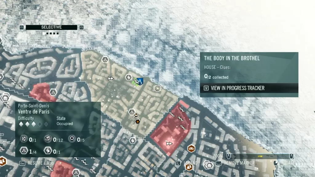 AC Unity The Body in the Brothel Murder Mystery House Clues