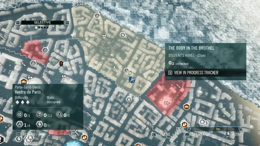 AC Unity The Body in the Brothel Students Hovel