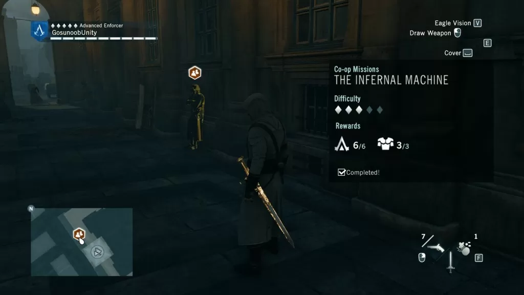 AC Unity The Infernal Machine Co-op Mission