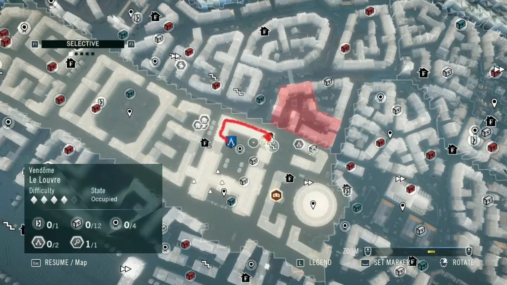 AC Unity The Red Ghost Gambling Den Clues