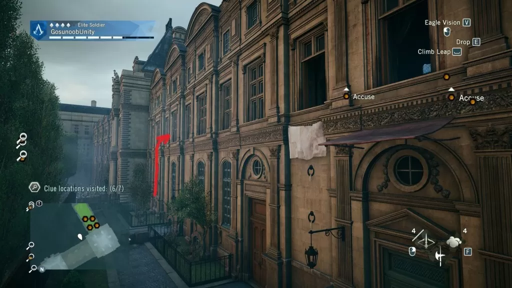 AC Unity The Red Ghost Murder Mystery Secret Room Clues