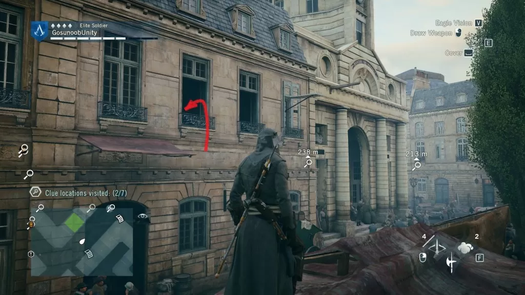 AC Unity The Red Ghost Murder Mystery Von Gluck Mansion Clues