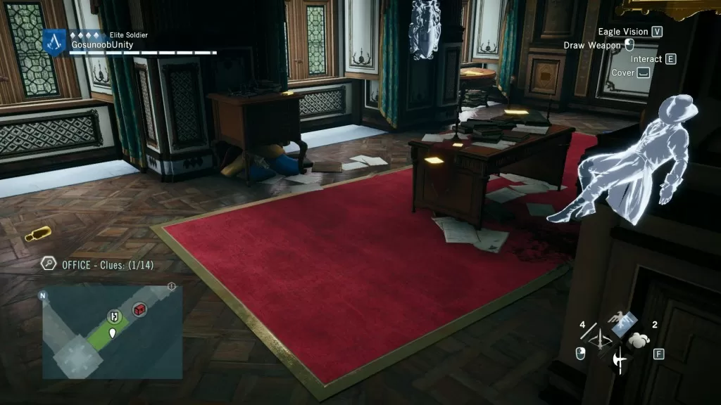 AC Unity The Red Ghost of the Tuileries Office Clues