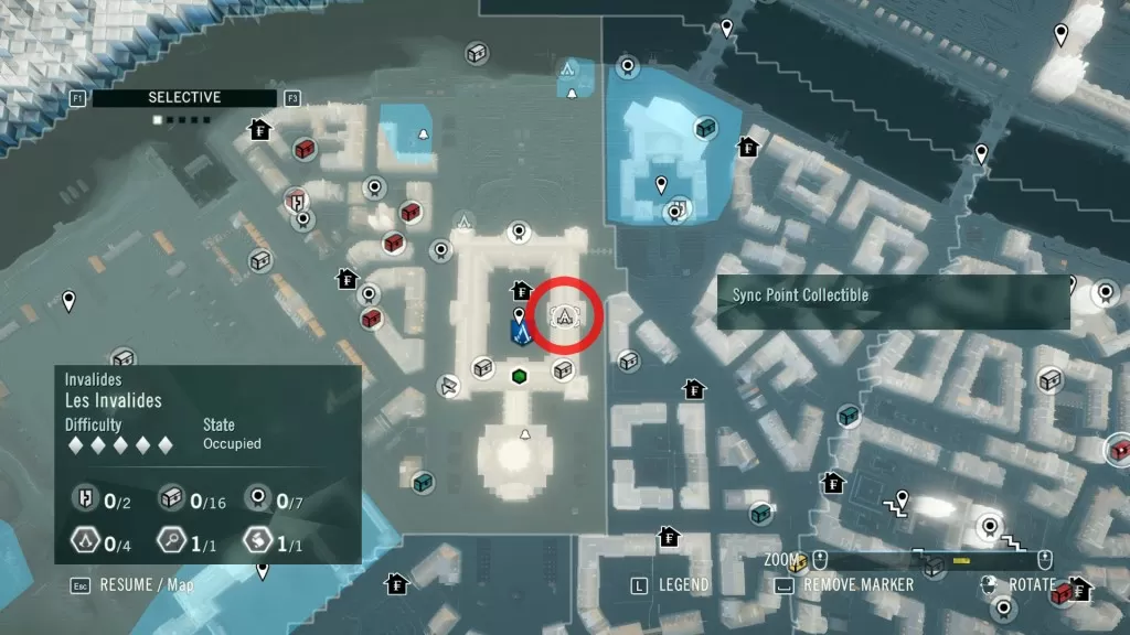 AC Unity The Tournament Third Sync Point Location