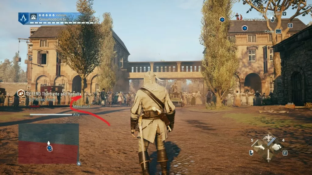 AC Unity Women's March Third Sync Point Location