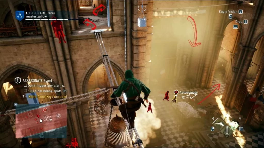 Assassins-Creed-Unity-Sequence-3-Memory-2-Notre-Dame-Route Image