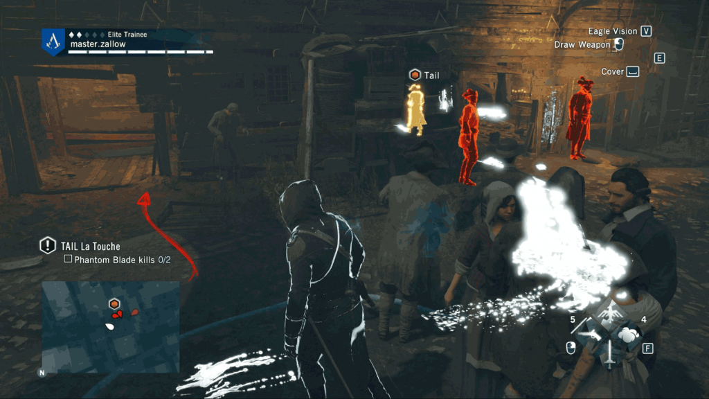 Assassins-Creed-Unity-Sequence-4-Memory-1-The-Kingdom-Of-Beggars-Tailing-La-Touche Image