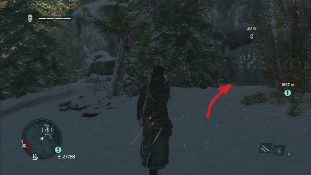 Assassin's Creed Rogue Coeur-de-I'hiver Cave Painting