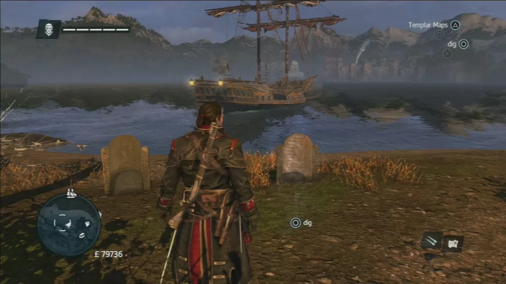 Assassin's Creed Rogue Port Aux Basques Templar Map