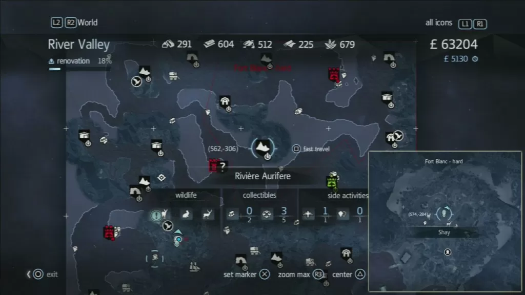 Assassin's Creed Rogue Templar Map Albany