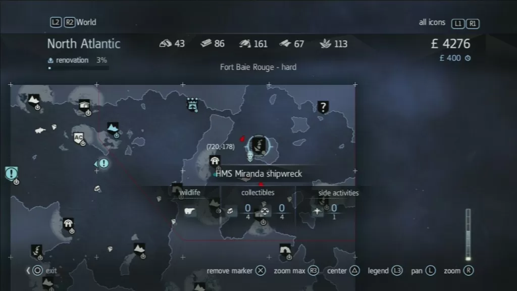 Assassin's Creed Rogue Templar Map Anticosti