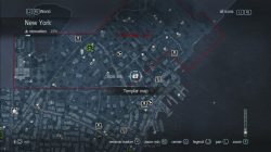 Assassin's Creed Rogue Templar Map East Village