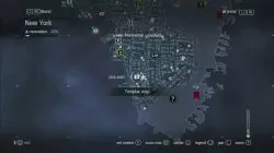 Assassin's Creed Rogue Templar Map Lower Manhattan