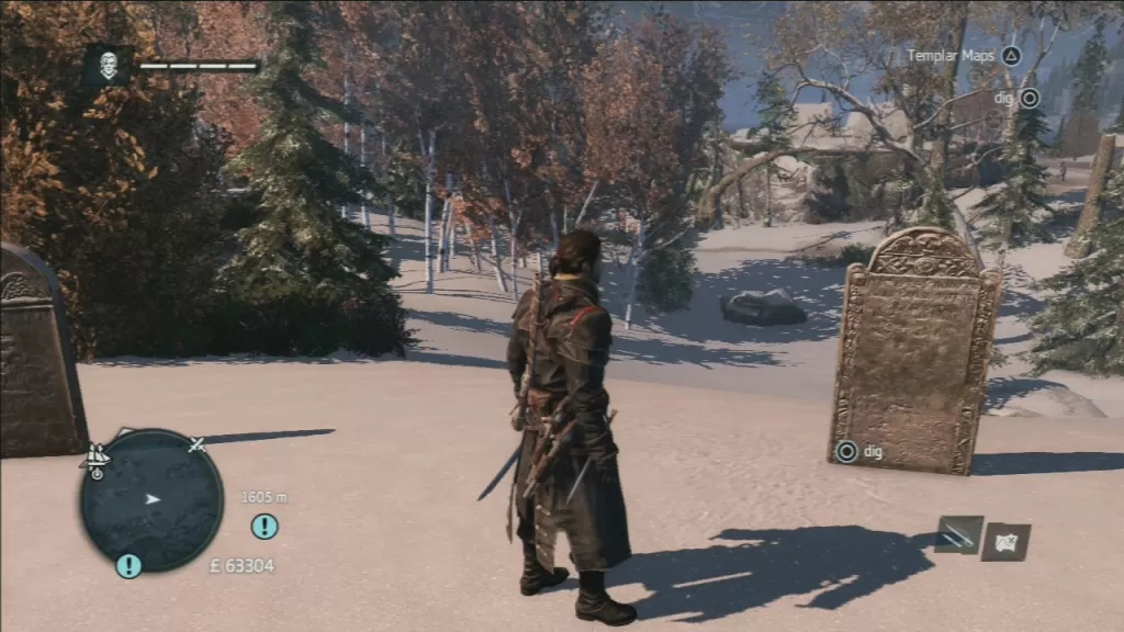 Assassin's Creed Rogue Templar Map Old Growth Forest