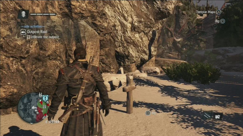 Assassin's Creed Rogue Templar Map Ord-du-Nord