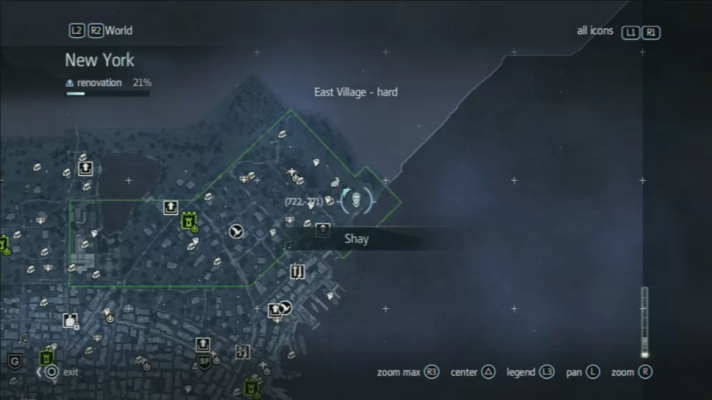 Assassin's Creed Rogue Templar Map Septiles