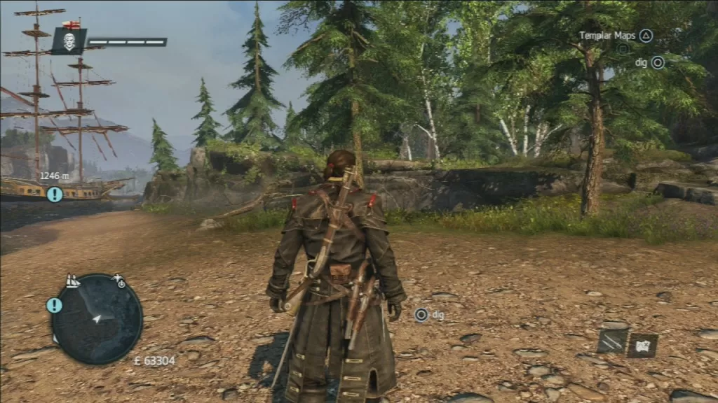 Assassin's Creed Rogue Templar Map Waterfront