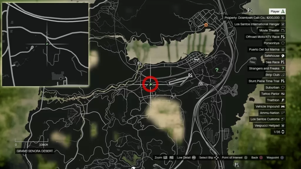 GTA 5 Grand Senora Desert Peyote Plant Location