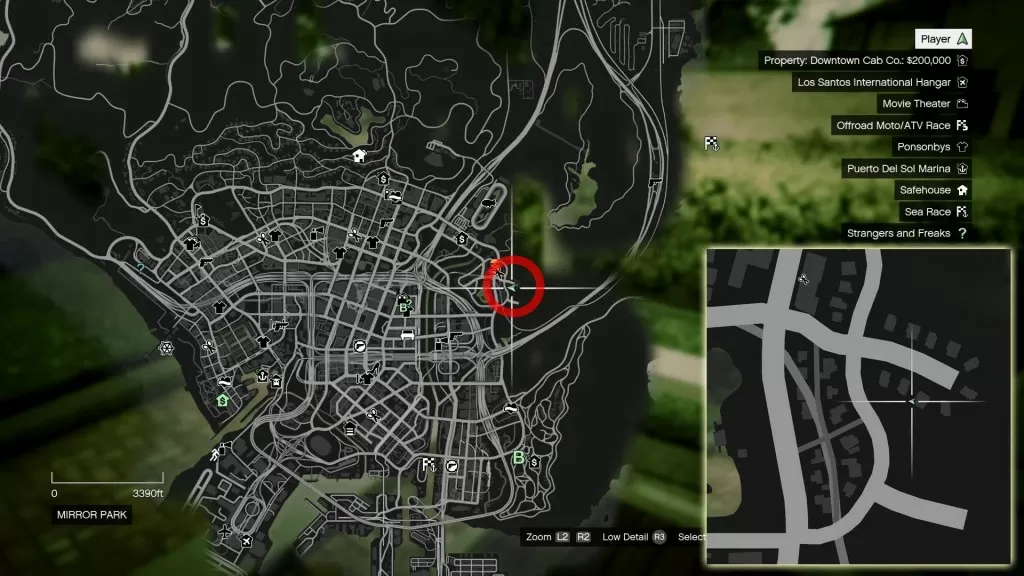 GTA V Mirror Park Peyote Plant Location