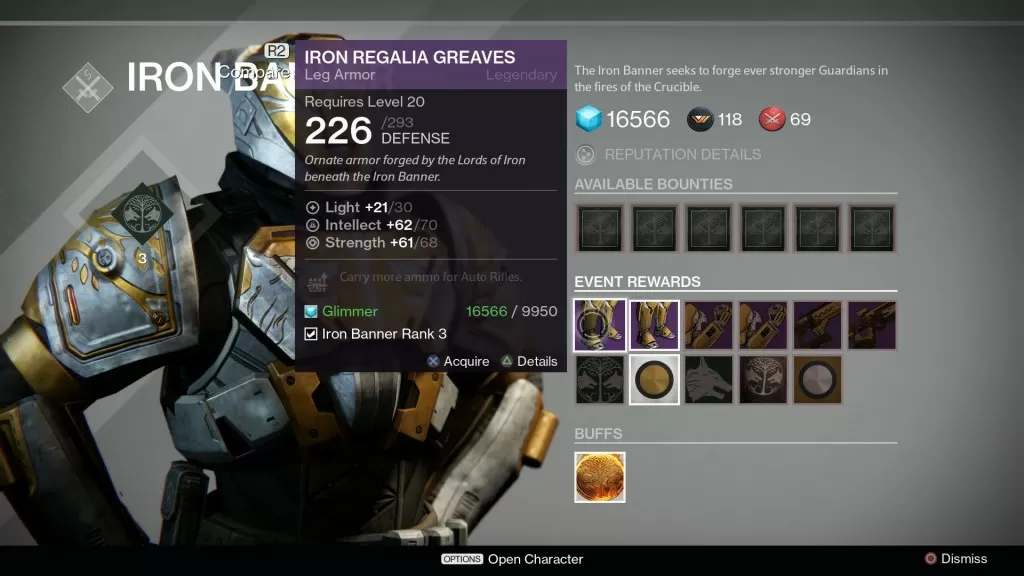 Iron Regalia Greaves (INT/STR)