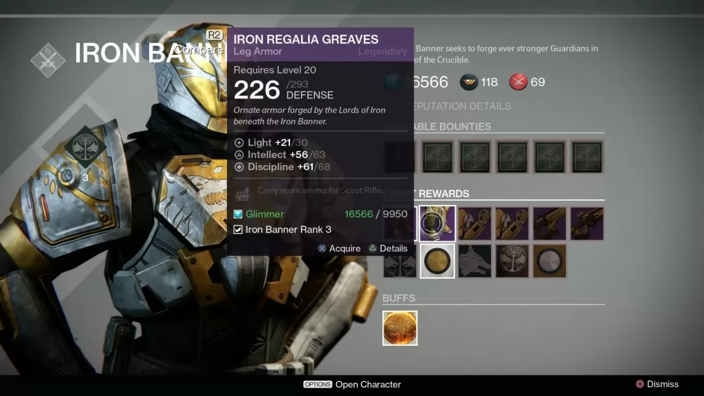 Iron Regalia Greaves (INT/DIS)