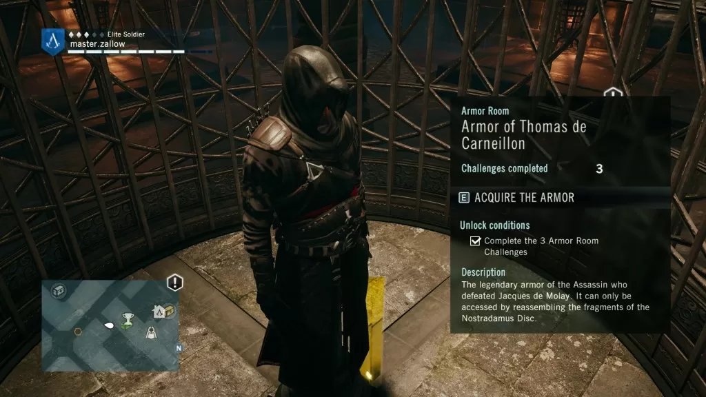 Thomas de Carneillon Master Assassin Outfit