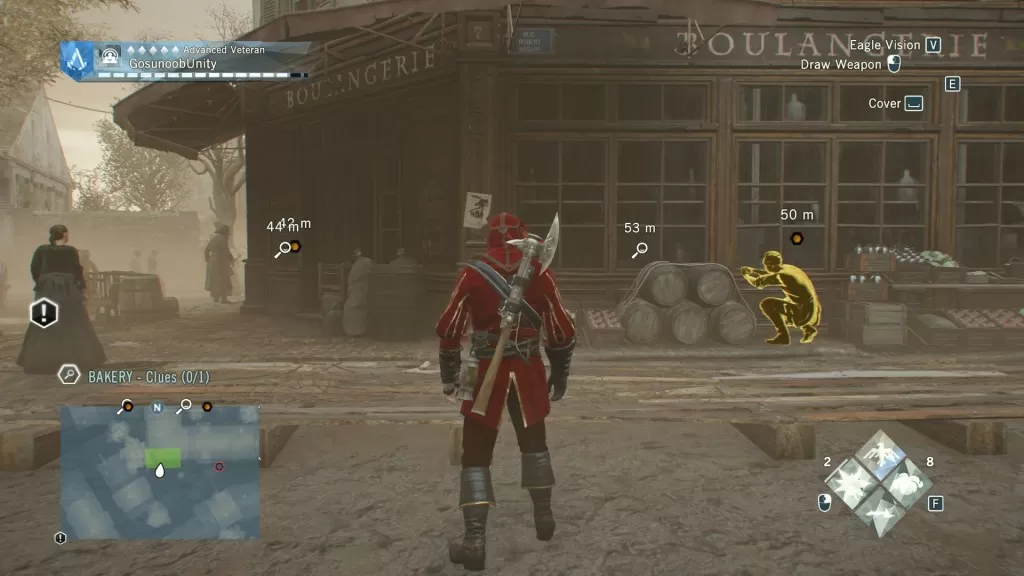 AC Unity Dead Kings Blind Justice Bakery Clues