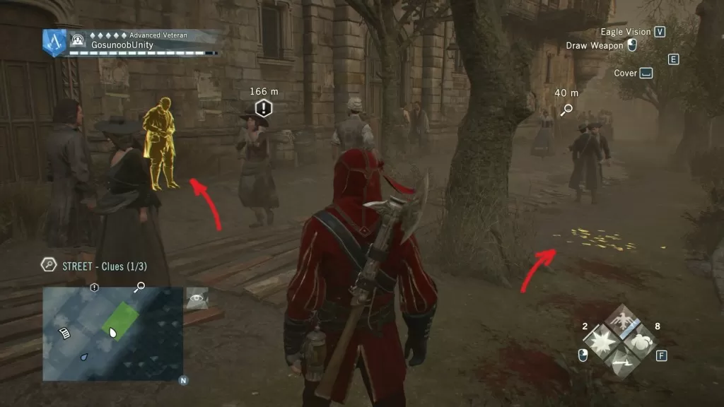 AC Unity Dead Kings Blind Justice Street Clues