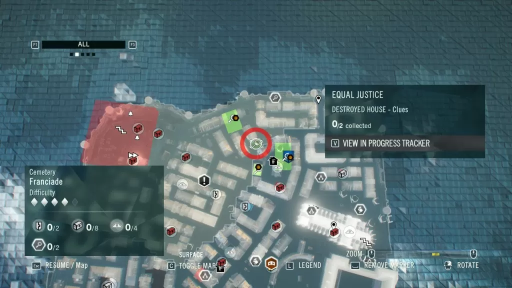 AC Unity Dead Kings Equal Justice Murder Mystery Destroyed House Clues