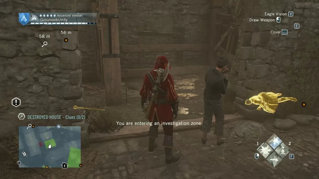 AC Unity Dead Kings Equal Justice Murder Mystery Destroyed House Clues