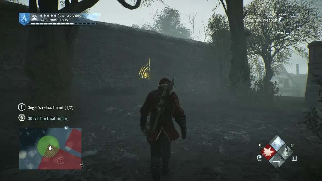 AC Unity Dead Kings Suger's Legacy V - Crux Third Riddle Solution