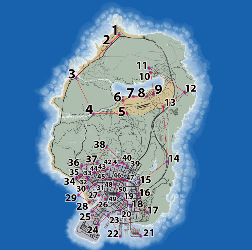 GTA V Monkey Mosaics 50 Map Locations
