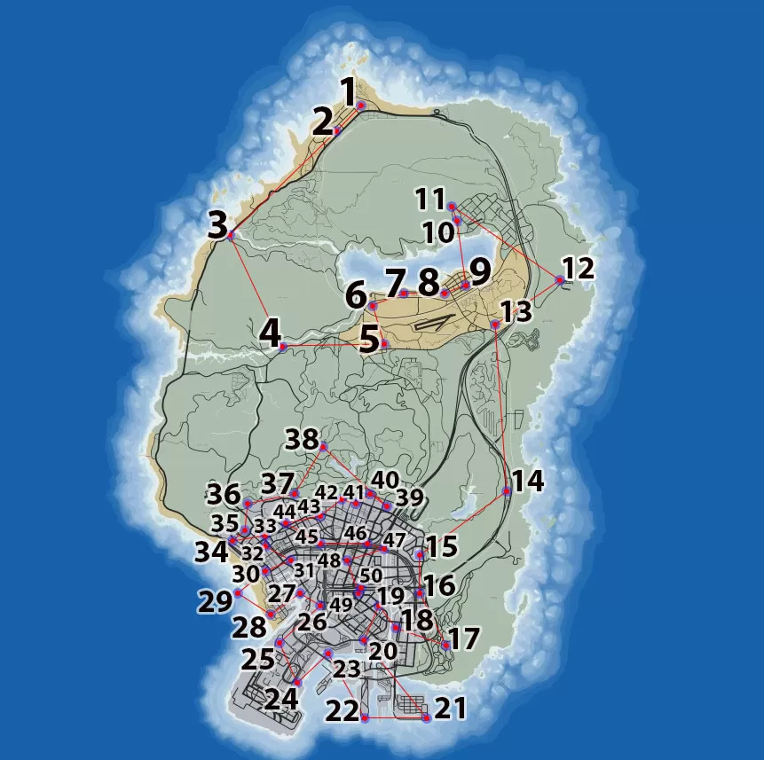 GTA V Monkey Mosaics 50 Map Locations