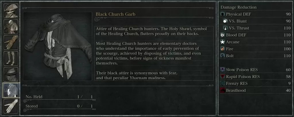 black church garb