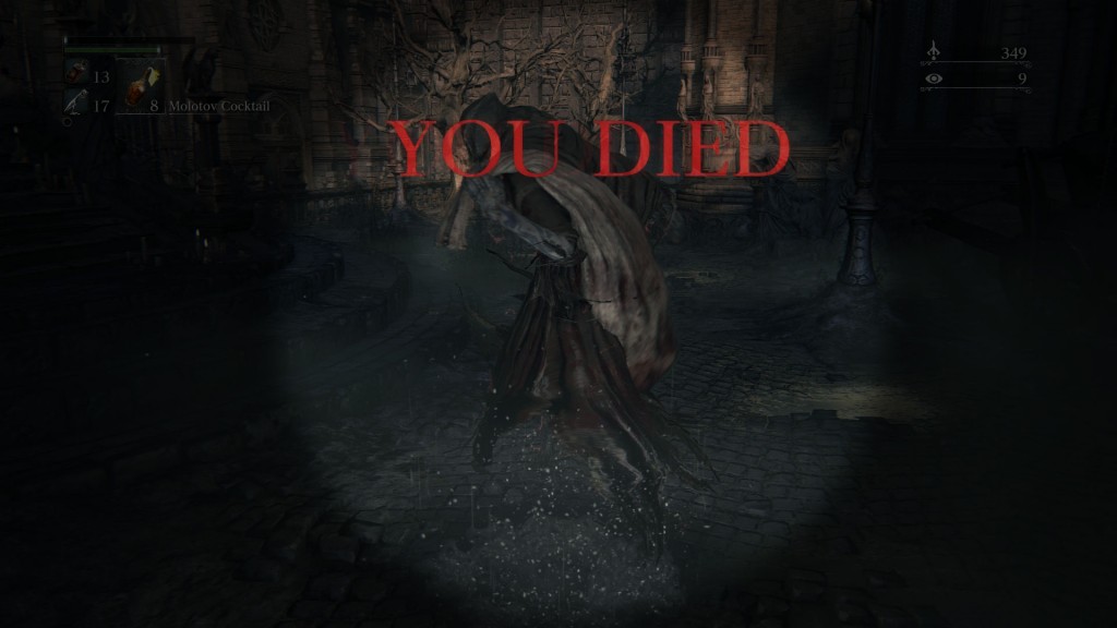 blood echoes farming you died
