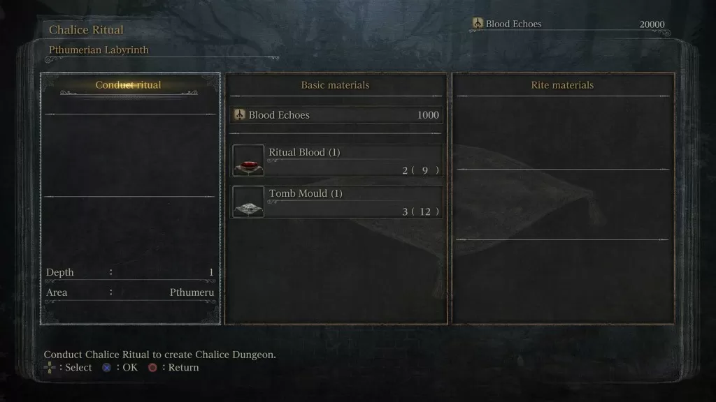 bloodborne chalice dungeon ritual rite