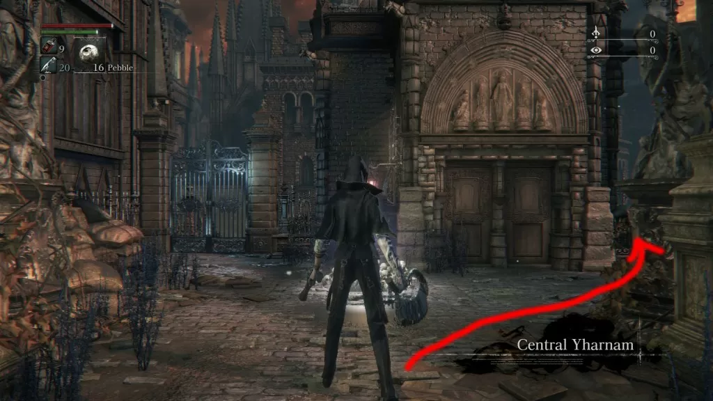 bloodborne first boss central yharnam