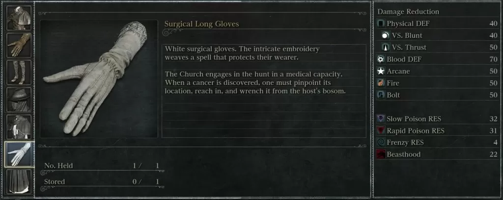 surgical long gloves