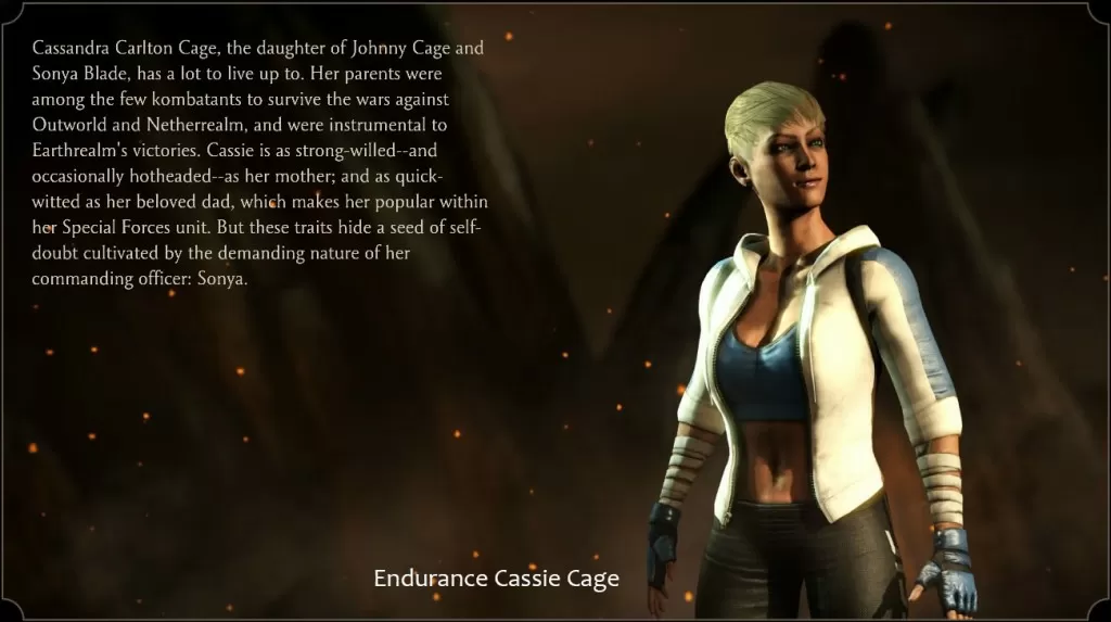 mortal combat x cassie cage