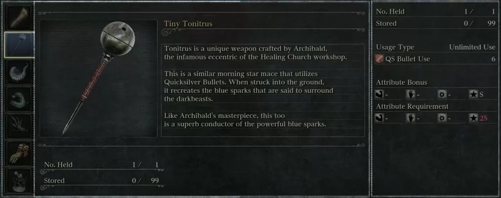 tiny tonitrus look and stats