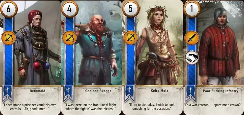 witcher 3 gwent cards