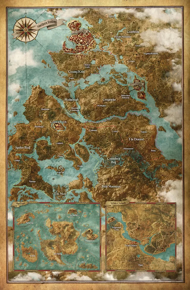 witcher 3 world map