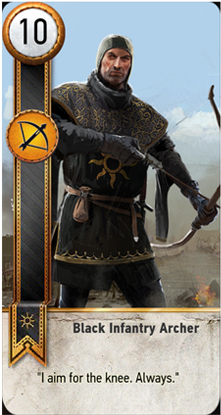 Black Infantry Archer card